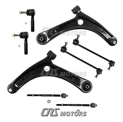 8pc Front Control Arms Sway Bars Tie Rod For 07-14 Cali Ddf