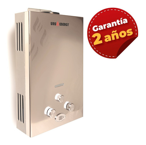 Imagen 1 de 10 de Calentador A Supergas Instantáneo Uruenergy 8 Litros Minuto