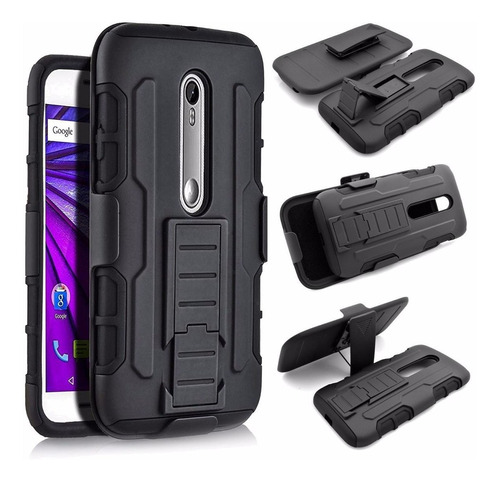 Case Armor Holster Motorola Moto X Play X3 Xt1562 1563 Xplay