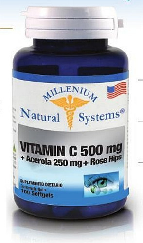 Vitamina C 500 Mg 100 Cápsulas - Unidad a $350