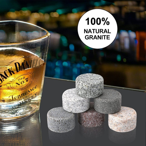 Cubitos de Hielo de la Marca PRECORN Set de 9 Whiskey Rocas Hecho de esteatita Natural Rocas de Whisky para Bebidas en Las Rocas 