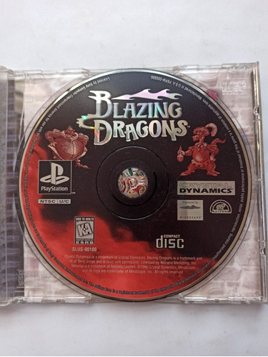 Blazing Dragons Playstation 1 Psone