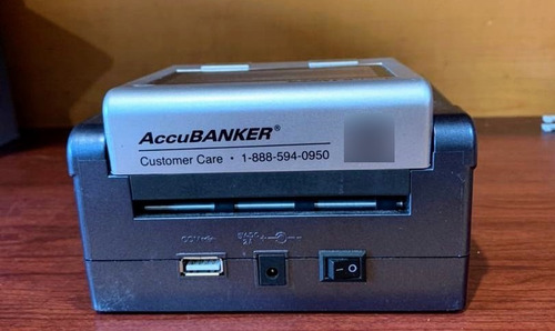 Detector Billetes Falsos Portatil Accubanker D585 Dl/eu/peso (Usado)