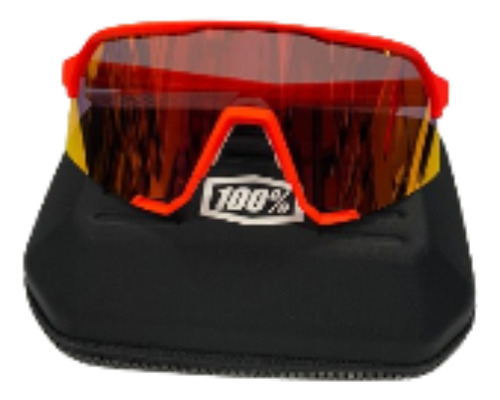 Oculos 100 S3 Soft Tact Neon Orange Hiper Red 100%