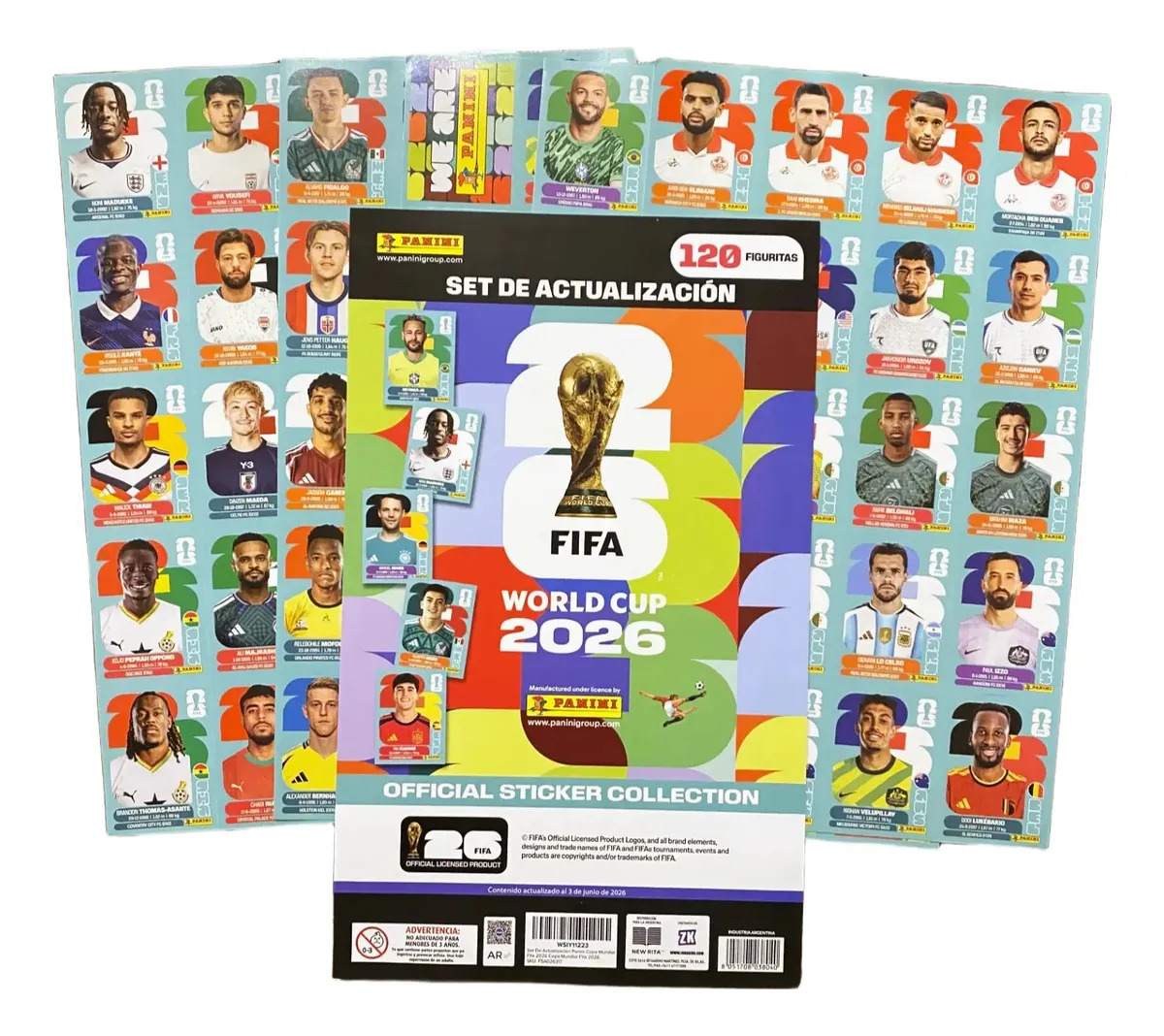 Panini SET DE ACTUALIZACIÓN FIFA WORLD CUP 2026 120