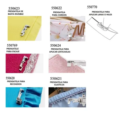 Set De Prensatelas Para Overlock Singer 14sh754 / 14hd854