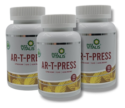 Arteriall Press 60 Cápsulas Pack De 3 Frascos Diurético