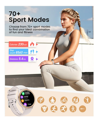 Reloj Inteligente Ruxingx Para Mujer Con Call, Rastreador De