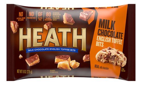 Heath - Brocas Para Hornear De Chocolate Con Leche, Sin Glut