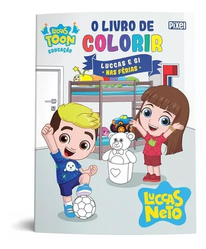 Livro Folhas Para Colorir Infantil Luccas Neto - Tilibra - Kit de Colorir -  Magazine Luiza