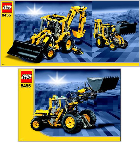 Lego Technic 8455 Back-hoe Loader Escavadeira Usado Compl. 704 Technic (Usado)
