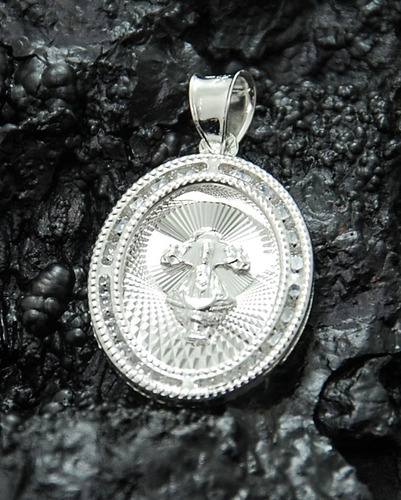 Dije De Plata Virgen San Juan De Los Lagos Con Circonias 3