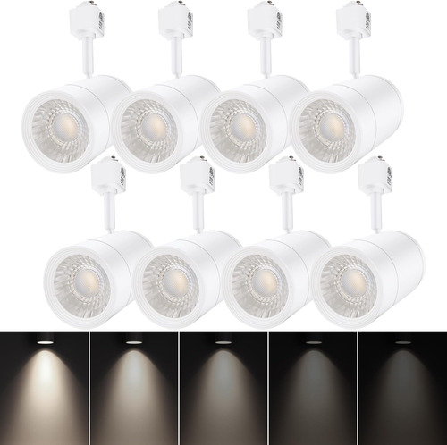 Leonlite Paquete De 8 Cabezales De Riel Led, Blanco Frío 400