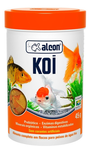 Ração Para Peixes Ornamentais  Alcon Koi 45g Full