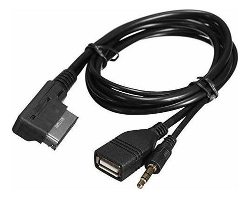 Adaptador De Cable Auxiliar Ami Mdi Mmi 3.5mm Jack Music Int