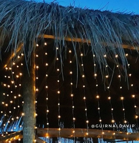 Cortina 2,5 X 1,8 Mt Luces Led Alambre Color Plata 8 Efectos