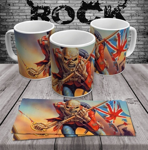 Imagem 1 de 1 de Caneca Rock N Roll Porcelana Iron Maiden Eddie Heavy Metal