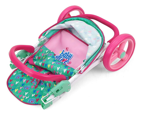 Baby Alive: Cochecito De Muñeca Para Correr, Verde, Rosa, Co