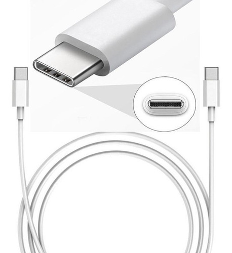 Imagen 1 de 3 de Cargador iPhone 12/pro/p-max Taco Y Cable C To Lightning