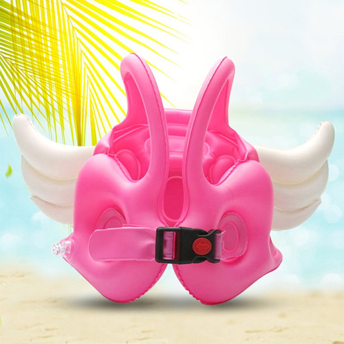 Flotador Chaleco Infantil Para Niños Piscina Con Alas +3años Color Celeste