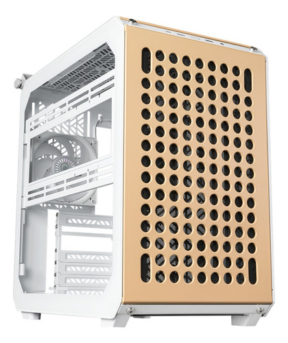 Gabinete Cooler Master Q500 Qube 500 Flatpack Q500-dgnn-s00 Color Menta - Rosa - Crema