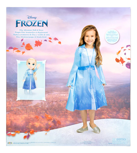 Muñeca Frozen Elsa Con Vestido Disney Original