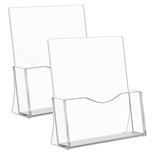 2 Paquetes De Soporte Acrílico Folletos, Soporte De Pl...