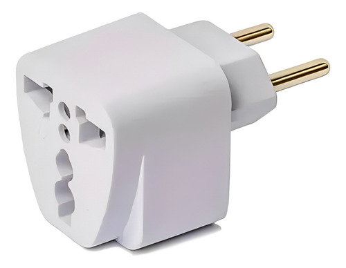 Adaptador Universal De Tomada 10a 250v 2 Pinos Padrão Brasil 110v/220v