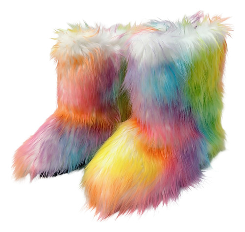 Botas Peludas De Invierno Para Mujer, Cómodas, Cálidas, Y2k