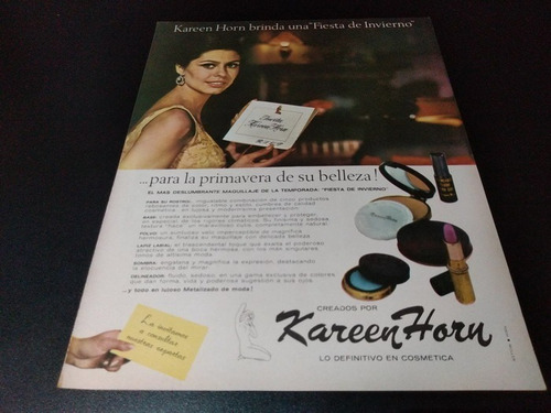 (pb172) Publicidad Clipping Maquillaje Kareen Horn * 1968