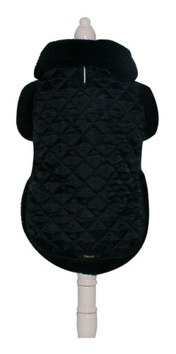 Roupa Cachorro/ Gato Inverno Frio Casaco Nylon Dublado Preto