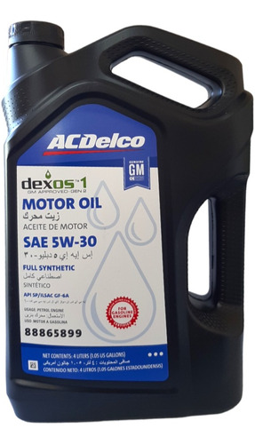 Aceite 5w30 Acdelco Dexos 1