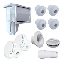 Comprar Kit Empotrables Alberca Desnatador Con 4 Boquilla+ 2 Dren