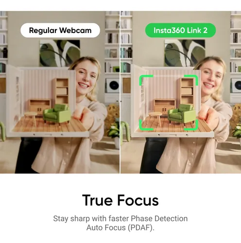 Cámara Web Insta360 Link 2 Ptz 4k Para Pc/mac Con Seguimient