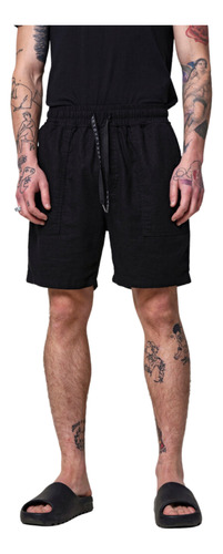 Bermuda Short Nice 100% Lino Importado Luxo Habitu Unisex