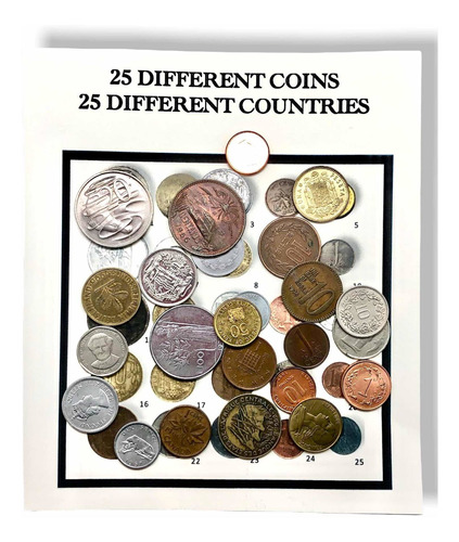 Wow Set 25 Monedas Diferentes De 25 Países Distintos Lote B