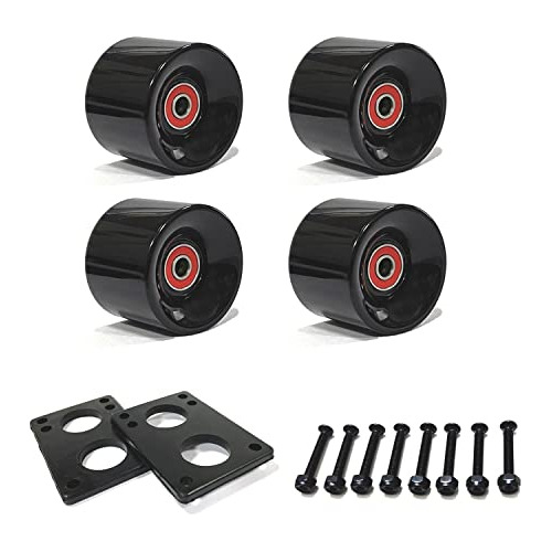 Ruedas De Skateboard De 60 Mm 80a Rodamientos Abec9 Y S...