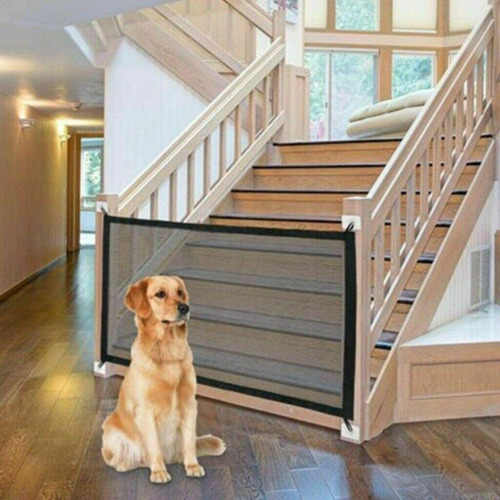 2 Baby Stair Gate Isolated Black2 110x72cm Black2 110x72cm