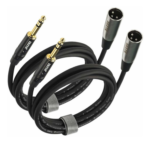 Ebxya 1/4  Trs A Xlr Macho Cable De Micrófono Equilibrado De