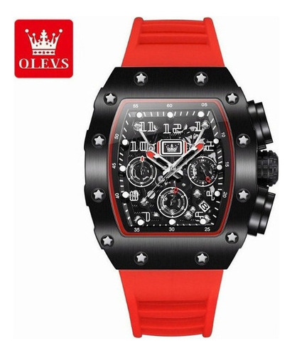 Reloj Casual Con Cronógrafo Tipo Esqueleto Mini Focus 3608