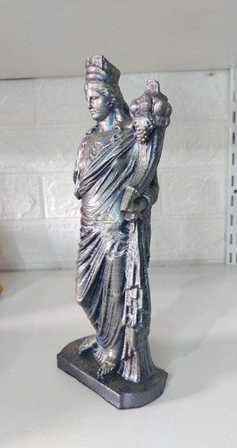 Estatua Tykhe De Pérgamo 3dbauerstudio 20 Cm Gris Oscuro
