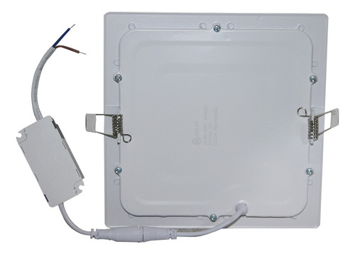 Imagen 3 de 7 de Lámpara Cuadrada Para Empotrar 12w 6500k; 17x17cm