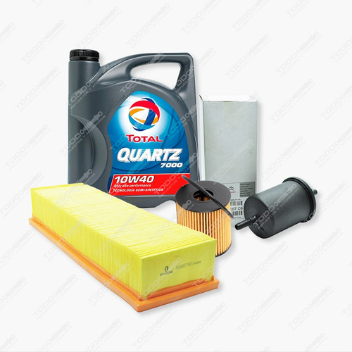 Kit 3 Filtros + Aceite Peugeot 208 1.5 Y 1.6 N Original