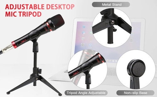 Kit Micrófono Condensador Con Tarjeta Sonido V8 Efecto 4en1