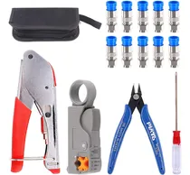 Comprar Kit De Herramientas De Crimpado De Cable Coaxial, Rg6 Rg59, 