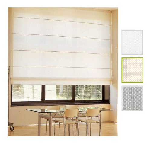 Cortina Persiana Romana Tela Screen Ancho X Alto 100x220 Cm