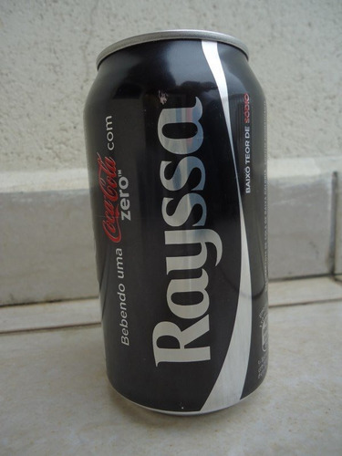 Lata Coca Cola Zero Vazia Com Nome - Rayssa (Usado)