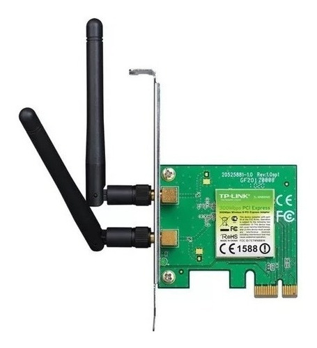 Tarjeta De Red Inalambrico Wifi Pci 300mbps Tl-wn881nd Full