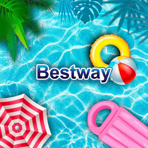 Alberca Piscina Infable Rectangular 2 Anillos Niños Bestway