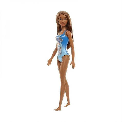 Boneca Barbie Básica Negra Vestido Mattel Original Envio Já